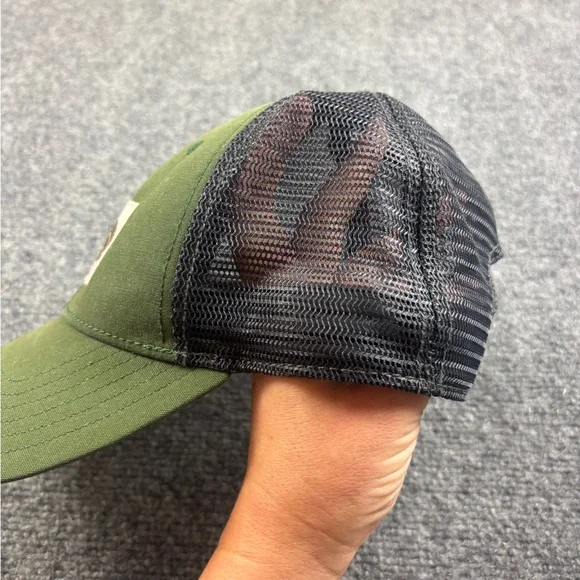 THE NORTH FACE Green/Black Trucker Hat Baseball Cap SnapBack One Size Fits Most - Picture 3 of 6